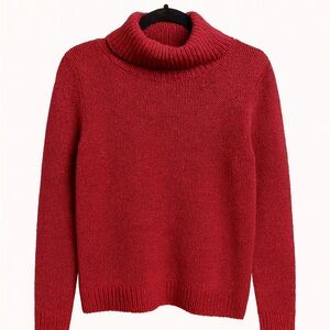 New York & Company Burgundy Turtleneck Sweater – Size L